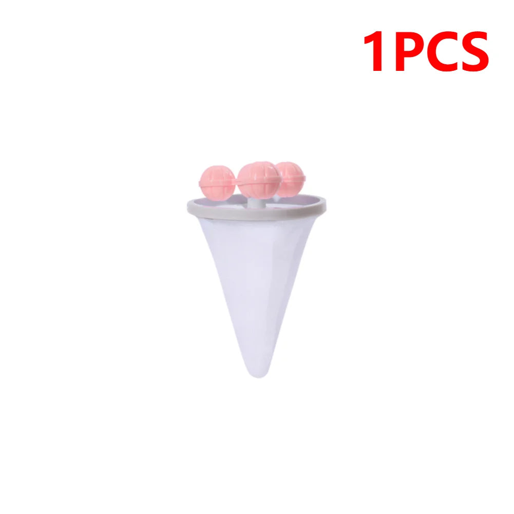 1-5PC Washing Machine Hair Filter Floating Pet Fur Lint Hair Removal Catcher Reusable Mesh Dirty Collection Pouch Cleaning Balls