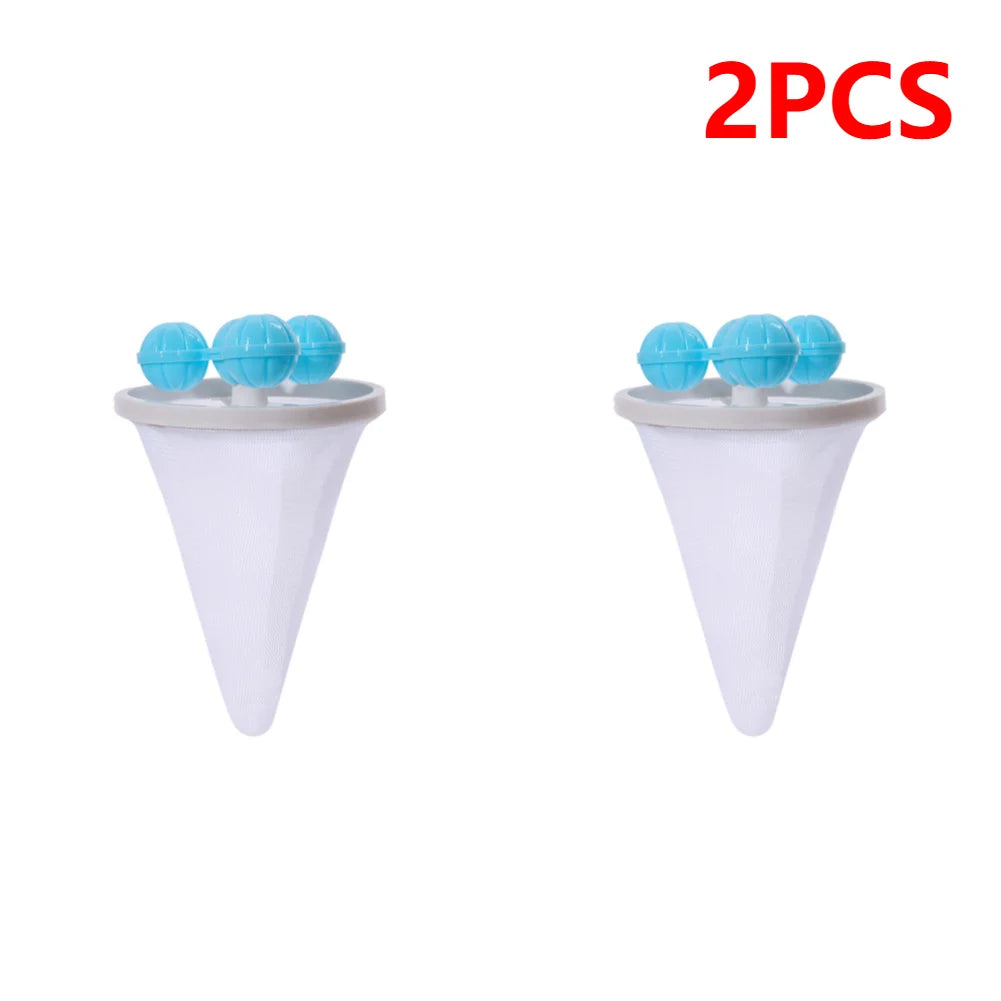 1-5PC Washing Machine Hair Filter Floating Pet Fur Lint Hair Removal Catcher Reusable Mesh Dirty Collection Pouch Cleaning Balls